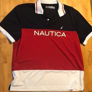 Nautica Colorblock Polo NEVER WORN NWOT SIZE M
